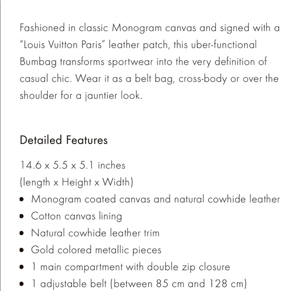 Brand new monogram bumbag - Picture 10 of 11